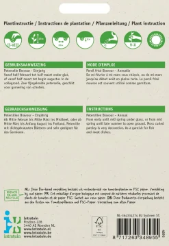 Intratuin Petersilie (Petroselinum crispum 'Bravour') Samen| Kräutersamen|Saatgut