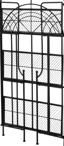 Intratuin Pflanzenregal Tjibbe schwarz 60 x 27,5 x 120 cm| Pflanztische & -Regale