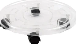 Intratuin Pflanzenroller Sven transparent D 37 H 8 cm| Pflanzenroller