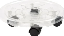 Intratuin Pflanzenroller Sven transparent D 30 H 8 cm| Pflanzenroller