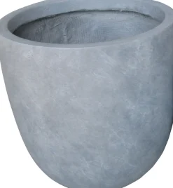 Intratuin Pflanzkübel Eiform D 51 H 50 cm grau| Blumentöpfe|Blumentöpfe & Pflanzgefäße