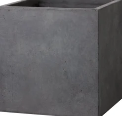 Intratuin Pflanzkübel Kubus 55 x 55 x 47 cm anthrazit| Blumentöpfe|Blumentöpfe & Pflanzgefäße