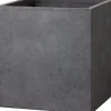 Intratuin Pflanzkübel Kubus 64 x 64 x 55 cm anthrazit| Blumentöpfe|Blumentöpfe & Pflanzgefäße
