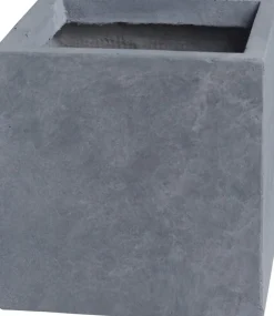 Intratuin Pflanzkübel Kubus 44 x 44 x 38 cm grau| Blumentöpfe|Blumentöpfe & Pflanzgefäße