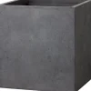 Intratuin Pflanzkübel Kubus 23 x 23 x 23 cm anthrazit| Blumentöpfe|Blumentöpfe & Pflanzgefäße
