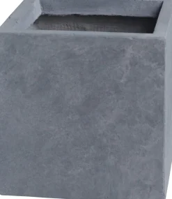 Intratuin Pflanzkübel Kubus 55 x 55 x 47 cm hellgrau| Blumentöpfe|Blumentöpfe & Pflanzgefäße