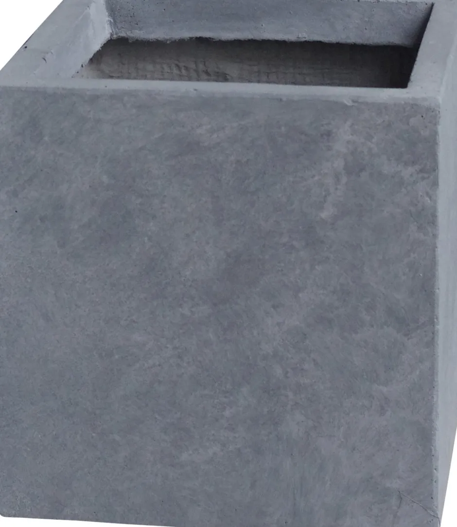 Intratuin Pflanzkübel Kubus 55 x 55 x 47 cm hellgrau| Blumentöpfe|Blumentöpfe & Pflanzgefäße