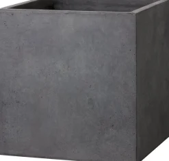 Intratuin Pflanzkübel Kubus 34 x 34 x 30 cm anthrazit| Blumentöpfe|Blumentöpfe & Pflanzgefäße