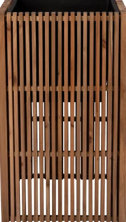 Intratuin Pflanzkübel Latten natur 51 x 51 x 90 cm| Pflanzkübel|Blumentöpfe & Pflanzgefäße