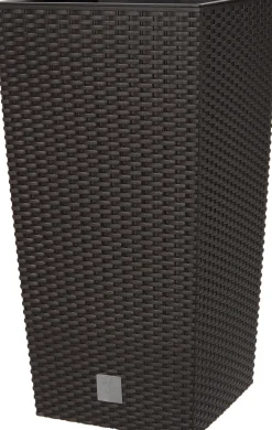 Intratuin Pflanzkübel Lucie 32,5 x 32,5 x 61 cm anthrazit| Blumentöpfe|Blumentöpfe & Pflanzgefäße