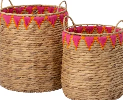 Intratuin Pflanzkorb Maci naturell / rosa D 33 H 40 cm| Aufbewahrung