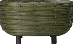 Intratuin Pflanzkorb mit Füßen Dewi grün D 29 H 15 cm| Pflanzkörbe|Blumentöpfe & Pflanzgefäße