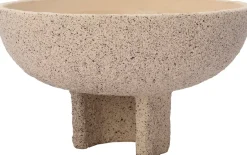 Intratuin Pflanzschale mit Fuß Loan creme D 25 H 14 cm| Pflanzschalen|Blumentöpfe & Pflanzgefäße