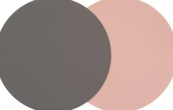 Intratuin Placemat Polly 2er-Set rund grau D 38 cm| Tischwäsche