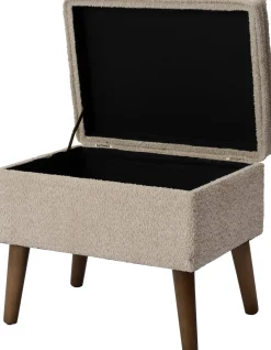 Intratuin Pouf Ned crème 48 x 36 x 40 cm| Poufs