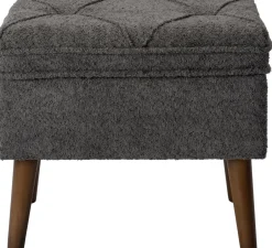 Intratuin Pouf Ned grau 48 x 36 x 40 cm| Poufs