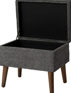 Intratuin Pouf Ned grau 48 x 36 x 40 cm| Poufs