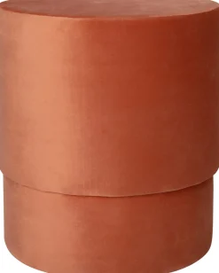 Intratuin Pouf Ryden orange D 40 H 45 cm| Poufs