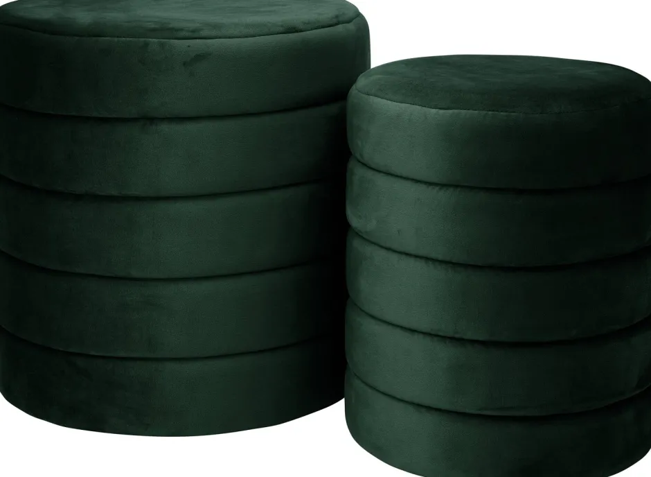 Intratuin Pouf Ryota grün D 42 H 45 cm| Poufs