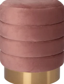 Intratuin Pouf Tate rosa D 40 H 43 cm| Poufs