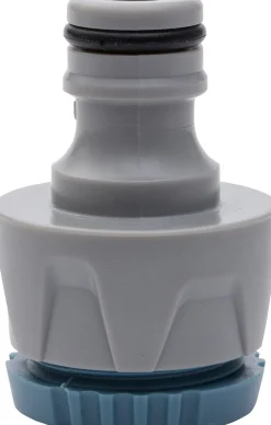 Intratuin Premium Hahnstück 1/2 und 3/4 grau/blua| Gießen & Bewässerung|Gartenschlauch Zubehör