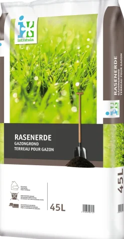 Intratuin Rasenerde 45 l| Pflanzerde & Substrat|Gartenerde