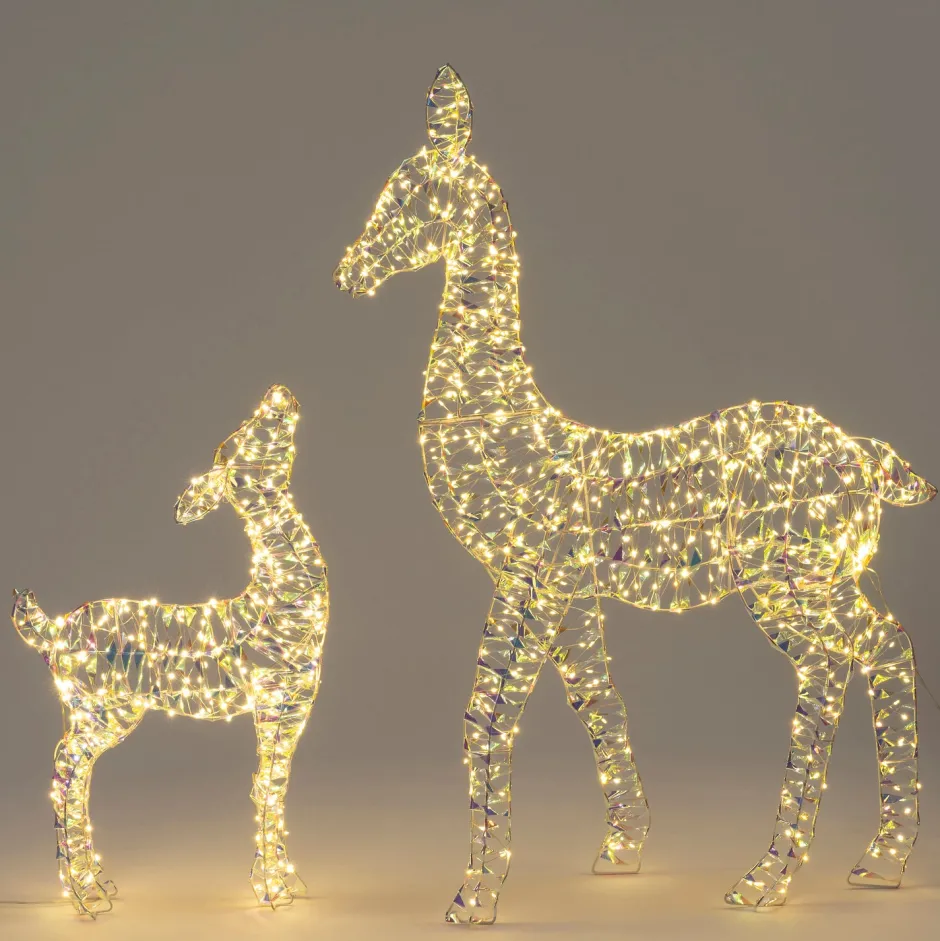 Intratuin Rentier Iris mit Beleuchtung 72 x 10 x 100 cm| Weihnachtsfiguren (Außen)