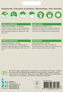 Intratuin Rittersporn (Delphinium cultorum 'Giant pacific') Blumensamen-Mischung| Saatgut|Blühende Pflanzen
