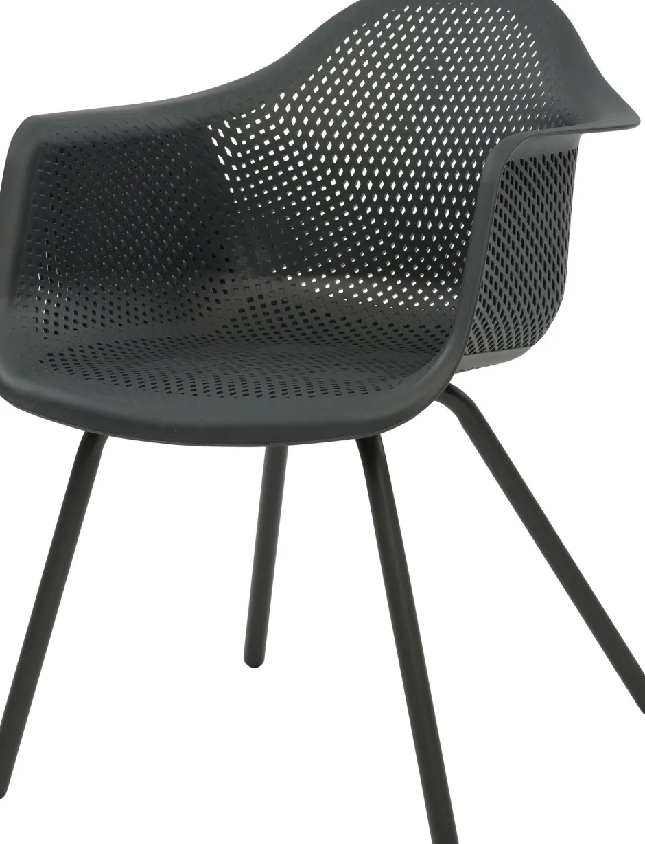 Intratuin Schalenstuhl Mart anthrazit| Gartenstühle