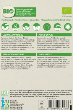 Intratuin Seifenkraut (Saponaria vaccaria 'Pink Beauty') (BIO) Samen| Blühende Pflanzen|Saatgut