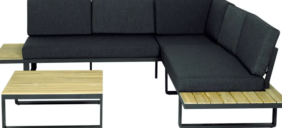 Intratuin 4-Sitzer Lounge-Set Orfeo Aluminium| Lounge-Sets|Lounge-Sets