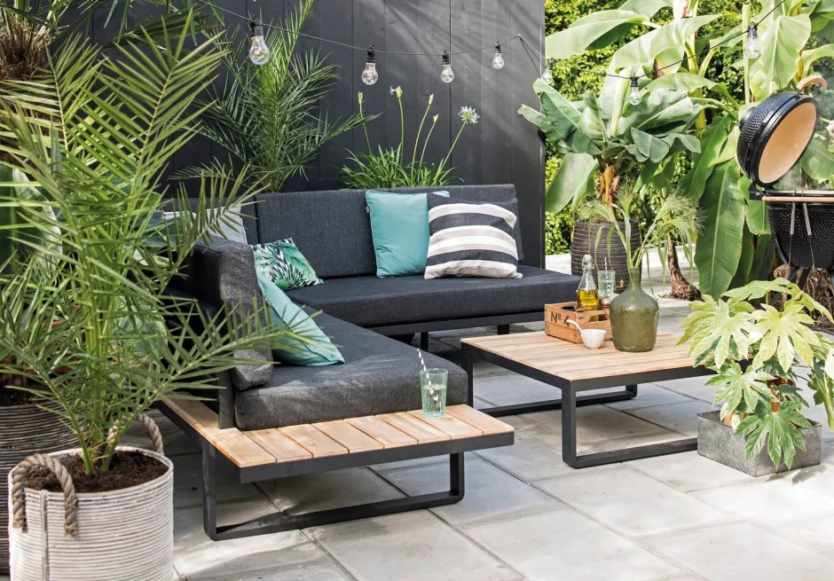 Intratuin 4-Sitzer Lounge-Set Orfeo Aluminium| Lounge-Sets|Lounge-Sets