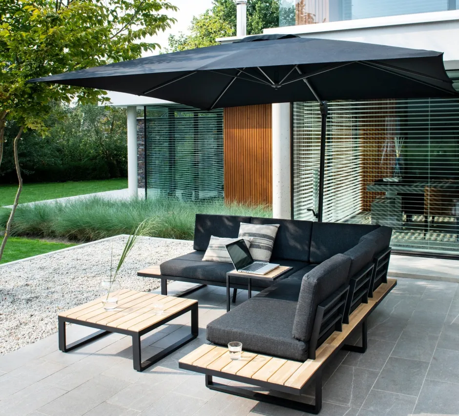 Intratuin 4-Sitzer Lounge-Set Orfeo Aluminium| Lounge-Sets|Lounge-Sets