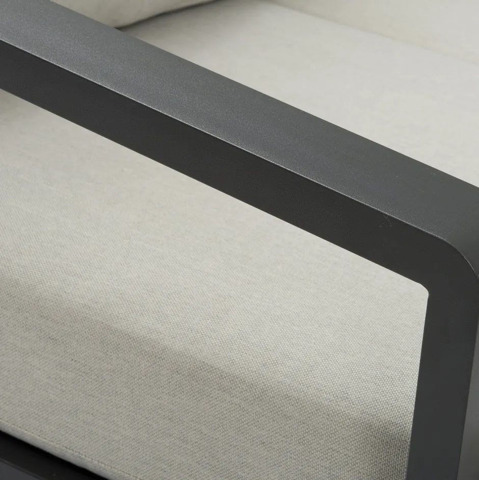 Intratuin 6-Sitzer Loungeset Marseille Aluminium anthrazit| Lounge-Sets|Lounge-Sets