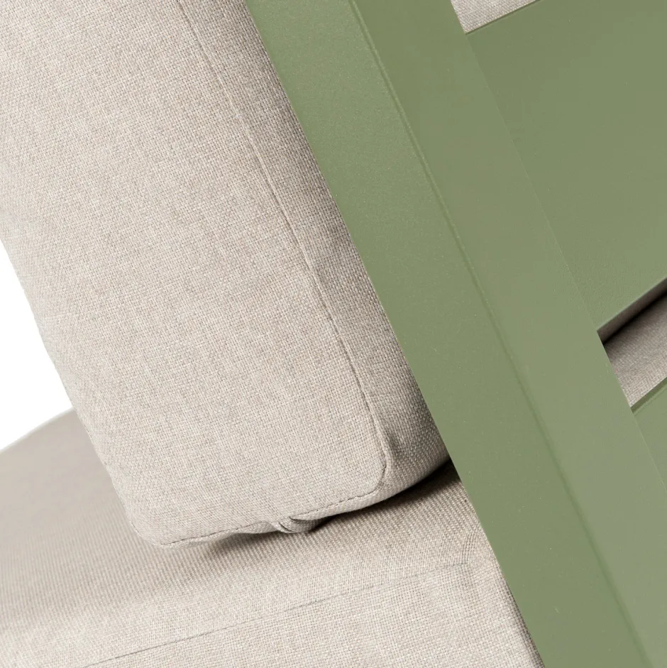 Intratuin 4-Sitzer Loungeset Ecke Norma Aluminium grün| Loungesofas|Loungesofas