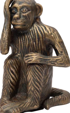 Intratuin Skulptur Affe Jip gold 13 x 9,5 x 16 cm| Dekofiguren & -Objekte