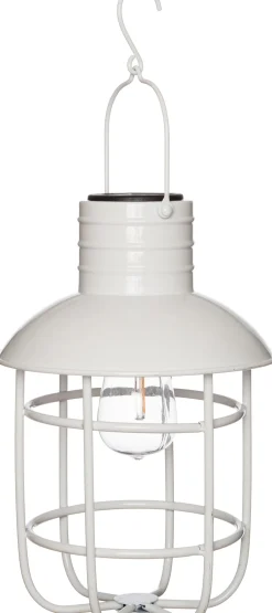 Intratuin Solarleuchte 22 x 22 x 33 cm weiß| Solar Gartenleuchten