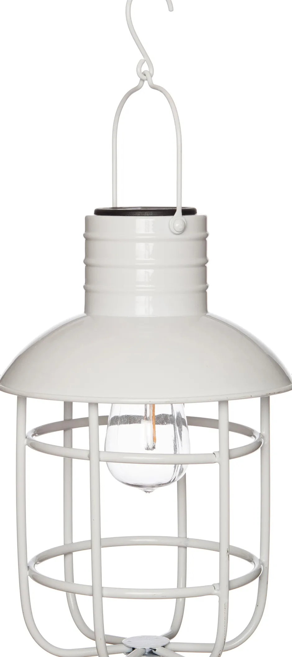 Intratuin Solarleuchte 22 x 22 x 33 cm weiß| Solar Gartenleuchten