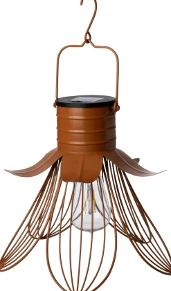 Intratuin Solarleuchte Cuzco braun D 28 H 25 cm| Außenleuchten Hängend