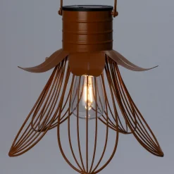 Intratuin Solarleuchte Cuzco braun D 28 H 25 cm| Außenleuchten Hängend