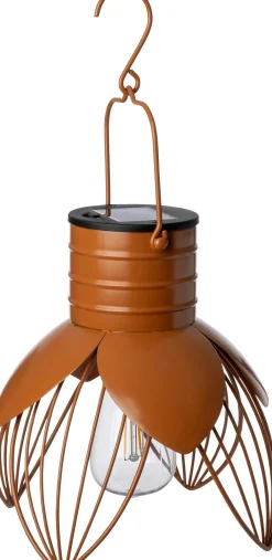 Intratuin Solarleuchte Cuzco braun D 21 H 23 cm| Außenleuchten Hängend