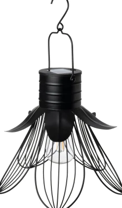 Intratuin Solarleuchte Cuzco schwarz D 28 H 25 cm| Außenleuchten Hängend