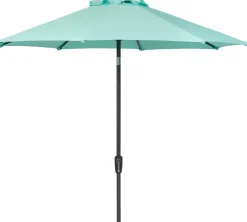 Intratuin Sonnenschirm Trinidad hellblau 80+UV D 250 cm| Sonnenschirme