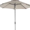 Intratuin Sonnenschirm Trinidad taupe 80+ UV D 300 cm| Sonnenschirme