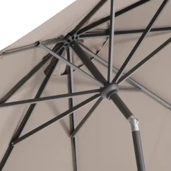 Intratuin Sonnenschirm Trinidad taupe 80+ UV D 300 cm| Sonnenschirme