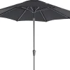 Intratuin Sonnenschirm Trinidad schwarz 80+UV D 300 cm| Sonnenschirme