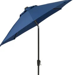 Intratuin Sonnenschirm Trinidad blau 80+UV D 250 cm| Sonnenschirme