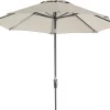 Intratuin Sonnenschirm Trinidad creme 80+UV D 250 cm| Sonnenschirme