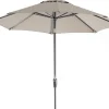 Intratuin Sonnenschirm Trinidad taupe 80+ UV D 250 cm| Sonnenschirme