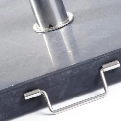 Intratuin Sonnenschirmständer 30 kg schwarz 45 x 45 x 5,5 cm| Sonnenschirmständer